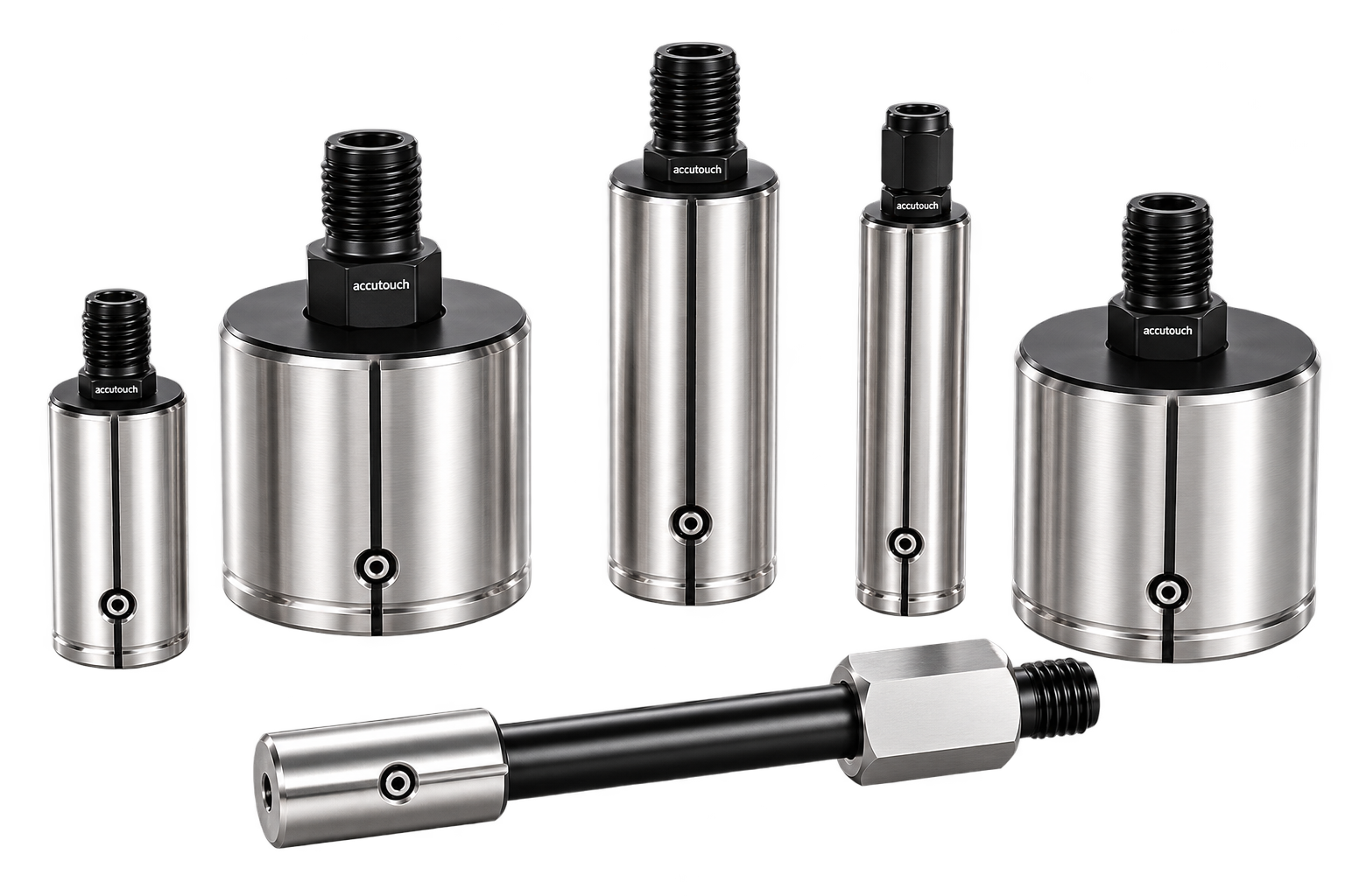 AccuTouch air plug gauge range in multiple diameters with a long-reach plug